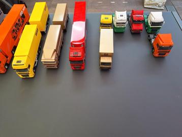 Partij modelvrachtauto's 1:50 in 1 koop oa tekno  beschikbaar voor biedingen