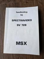 Spectravideo SV 728 MSX Handleiding, Computers en Software, Ophalen of Verzenden, Zo goed als nieuw