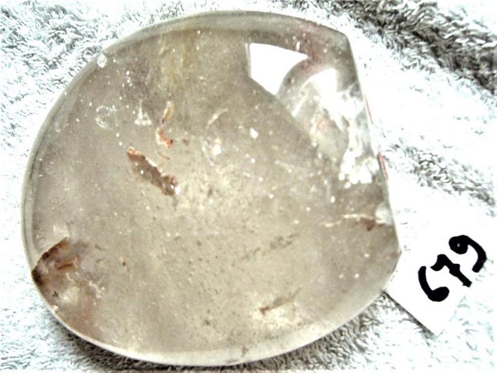 bergkristal GROTE sculptuur mooie insluitingen 679 sculpture, Verzamelen, Mineralen en Fossielen, Mineraal, Ophalen of Verzenden