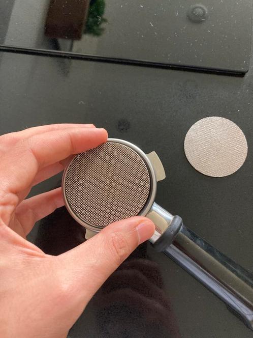 Puck screen filters (x 2) for 54 mm portafilters, Witgoed en Apparatuur, Koffiemachine-accessoires, Gebruikt, Ophalen of Verzenden