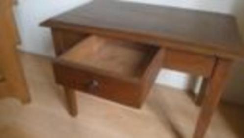 Eiken tafel met laatje 49 cm. hoog cm. tafeltje bijzettafel, Antiek en Kunst, Antiek | Meubels | Tafels, Ophalen of Verzenden