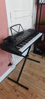 Finesse Chicago Keyboard met koptelefoon en notenstickers, 61 toetsen, Zo goed als nieuw, Met standaard, Ophalen