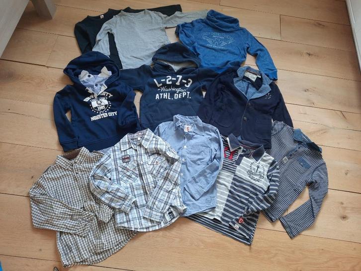 set bovenkleding jongens maat 116 (lange mouw en truien), Kinderen en Baby's, Kinderkleding | Maat 116, Gebruikt, Jongen, Overige typen