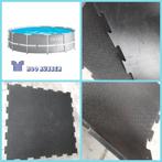 puzzelmat 1 x 1m x 10mm zwembadmat jacuzzi zwembad ondergron, Minder dan 80 cm, Overige typen, Vierkant, Nieuw