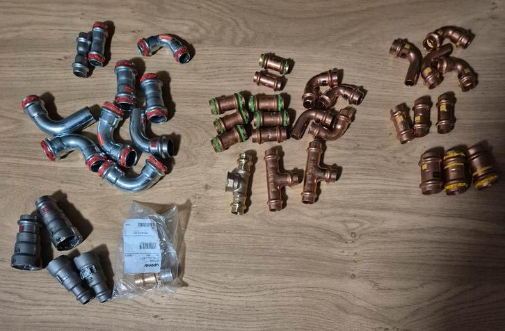 Viega & Sudopress Perskoppelingen - Diverse Maten, Doe-het-zelf en Verbouw, Buizen en Afvoer, Overige typen, Overige materialen