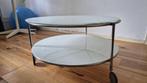 Salontafel op wieltjes, Huis en Inrichting, Tafels | Salontafels, Ophalen, 50 tot 100 cm, Rond, 50 tot 100 cm