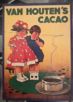 Van Houten's Cacao Reclame Plaat, Ophalen of Verzenden