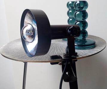 Vintage knijp spot lamp jaren 70 Bruin beschikbaar voor biedingen