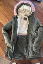 Mooie zware winterjas, heerlijk warm maat 134/140 maar 7,50, Ophalen of Verzenden, Gebruikt, Meisje, Jas