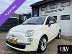 Fiat 500 0.9 TwinAir Turbo Lounge Automaat*Pano*Leer, Auto's, Fiat, Parkeersensor, Gebruikt, Euro 6, Wit