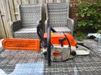 stihl 038 ketting zaag, Ophalen, Gebruikt