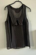 Zijde blouse met korte mouw., Kleding | Dames, Blouses en Tunieken, Maat 38/40 (M), Zwart, Ophalen of Verzenden, Zo goed als nieuw