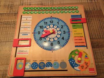 Houten educatief speelgoed - Goula kalender beschikbaar voor biedingen