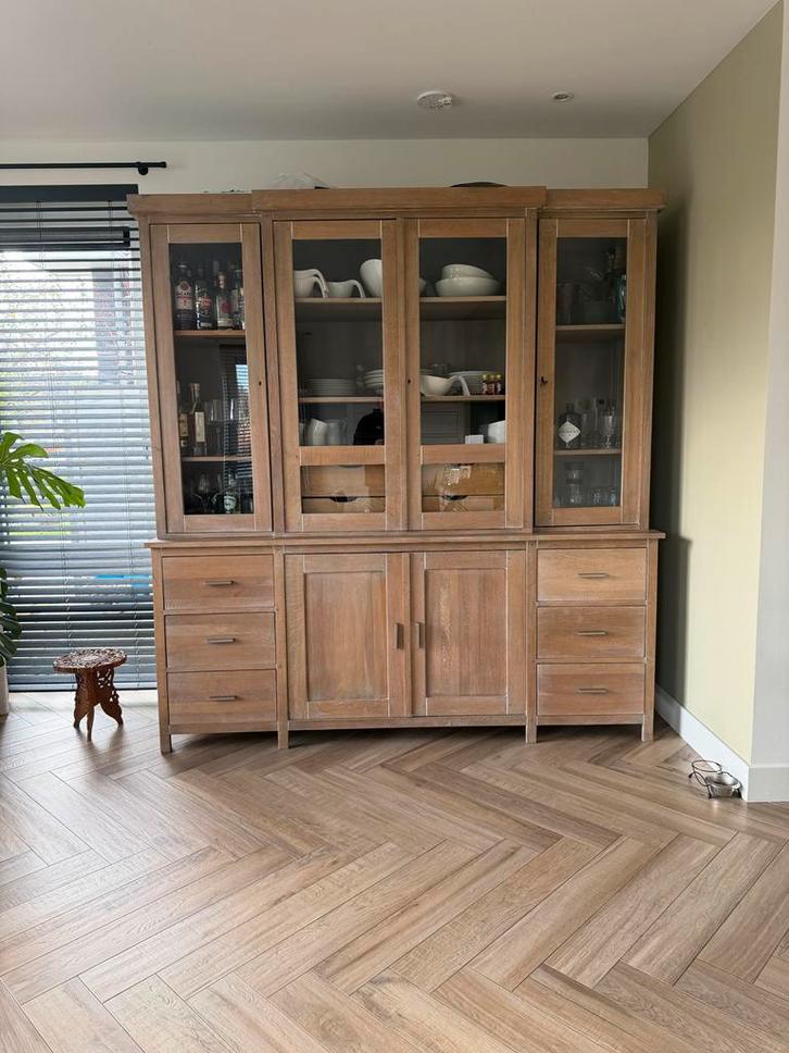 Eikenhouten Buffetkast - Zeer Mooi & Groot!, Huis en Inrichting, Kasten | Buffetkasten, Zo goed als nieuw, 200 cm of meer, Met lade(s)