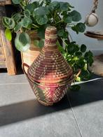 Marokkaanse Berber pot mand handwerk oosters vintage, Rond, Gebruikt, Mand, Ophalen of Verzenden