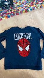 Marvel spiderman trui sweater blauw 134 140, Ophalen of Verzenden, Zo goed als nieuw, Jongen, Trui of Vest