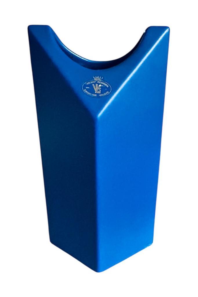 Velsen Keramiek Sassenheim Vaas - Blauw Design, Huis en Inrichting, Woonaccessoires | Vazen, Gebruikt, Blauw, Minder dan 50 cm