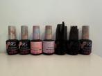 Pink gellac rubber base 5 kleuren, Ophalen of Verzenden, Zo goed als nieuw, Overige kleuren, Handen en Nagels