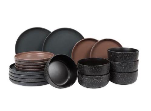Azur keramisch servies 36 delig nieuw, Huis en Inrichting, Keuken | Servies, Zo goed als nieuw, Overige stijlen, Aardewerk, Ophalen