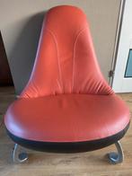 2 vintage Leolux Chi fauteuils leer zgan, Huis en Inrichting, Fauteuils, Ophalen, Zo goed als nieuw, 75 tot 100 cm, Leer