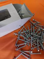 110 stuks RVS/A2 Montage schroeven 6,5x55 mm met afsluitring, Ophalen of Verzenden, Nieuw, Schroeven, Rvs