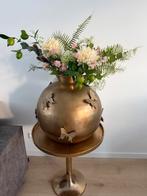 Vlinder vaas en tafeltje goud colmore, Huis en Inrichting, Woonaccessoires | Zuilen en Pilaren, Ophalen, Zo goed als nieuw