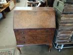 Secretaire antiek notenfineer, Huis en Inrichting, Kasten | Secretaires, Ophalen, Gebruikt, M, D
