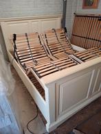 1 Massief houten ledikant afm 160 x 200 cm., Vintage., Tweepersoons, Ophalen of Verzenden, 160 cm