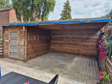 Nette Fonteyn tuinhuis met overkapping ca 575 x 305 cm  beschikbaar voor biedingen