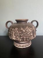 Vintage vaas met reliëf Jasba west Germany, Ophalen of Verzenden