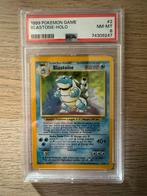 Blastoise Base Set PSA 8 - Pokemon Kaart, Ophalen of Verzenden, Zo goed als nieuw, Losse kaart