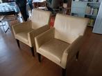 Twee lederen fauteuils Wittmann (kleur: caramel), Minder dan 75 cm, Gebruikt, Leer, 50 tot 75 cm