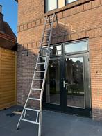 DIRKS opsteekladder 2x8 IZGST, Doe-het-zelf en Verbouw, Ladders en Trappen, Ophalen, Zo goed als nieuw, 4 meter of meer