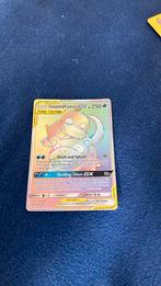 2019 Slowpoke&Psyduck GX rainbow tagteam pokemon kaart, Ophalen of Verzenden, Zo goed als nieuw, Losse kaart