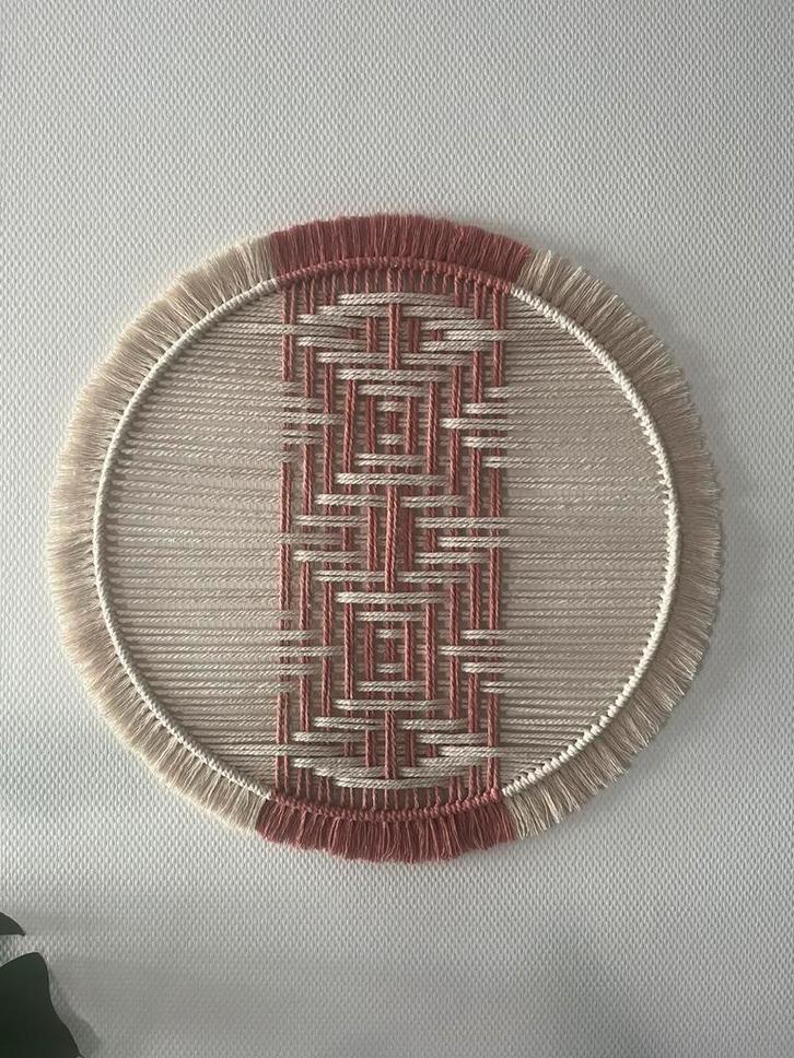 Handgemaakte macramé wandhanger, Huis en Inrichting, Woonaccessoires | Wanddecoraties, Nieuw, Ophalen of Verzenden