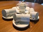 Witte mokkaset Aynsley, Antiek en Kunst, Antiek | Servies compleet, Ophalen