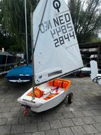 mooie wedstrijd optimist!, Watersport en Boten, Open zeilboten, Ophalen, Geen motor, Gebruikt, Optimist