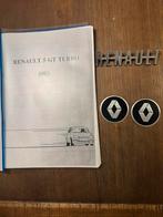 Renault 5 GT Turbo. Werkplaatsboek. Embleem, naafdoppen., Verzenden