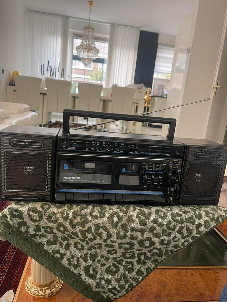 Aristona radio cassetterecorder/boombox/ghettoblaster, Audio, Tv en Foto, Radio's, Ophalen of Verzenden