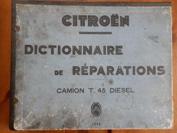 reparatiehandboek Citroen vrachtwagen T45 beschikbaar voor biedingen