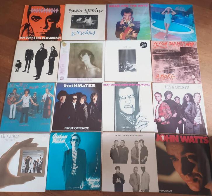 NEW WAVE VERZAMELING 16 lp's VG+ VINYL, Cd's en Dvd's, Vinyl | Rock, Gebruikt, Poprock, Overige formaten, Ophalen of Verzenden