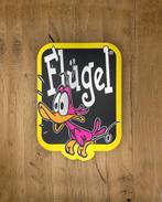 Reclamebord Flügel reclame logo bord, aluminium, 40x57 cm, Verzamelen, Ophalen of Verzenden, Nieuw, Reclamebord