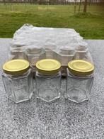 partij glazen potten potjes hexagonaal pot glas (per 25 st), Huis en Inrichting, Keuken | Potten en Pannen, Ophalen, Nieuw, Glas