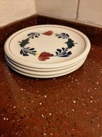 4 Boerenbont Gebaksbordjes, Huis en Inrichting, Ophalen of Verzenden