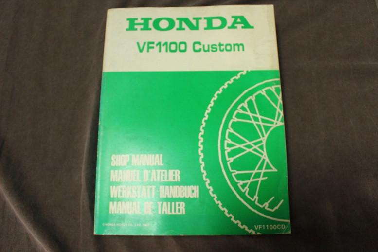 Honda VF1100 Custom 1983 motorcycle workshop manual, Motoren, Ophalen of Verzenden, Honda