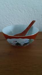 Chinees kommetje met lepel, Huis en Inrichting, Ophalen, Zo goed als nieuw, Kom(men), Overige stijlen