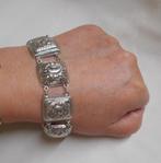Prachtige antiek zilveren armband nr.424, Verzenden, Zilver, Armband