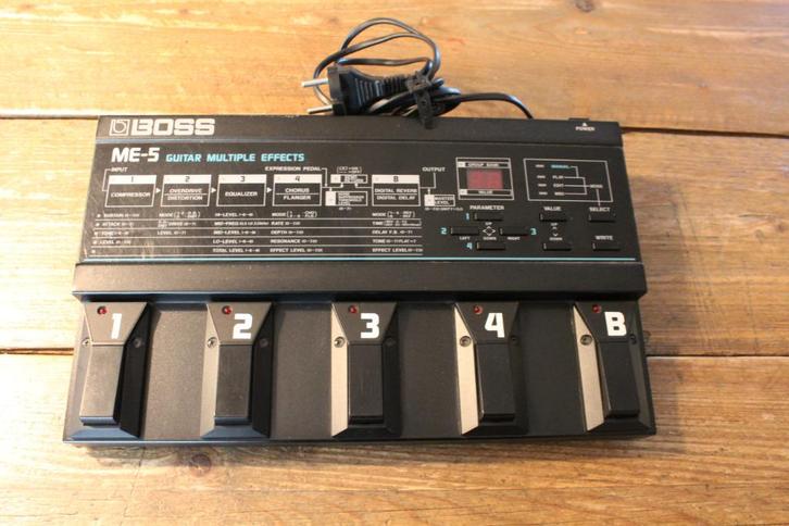 Boss ME-5 Multi Effect -  MADE IN JAPAN 1988 - 1990, Muziek en Instrumenten, Effecten, Gebruikt, Chorus, Delay of Echo, Distortion, Overdrive of Fuzz