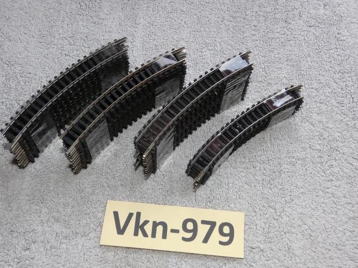 Vk-979 NSpoor Gebogen Rails 14912 Minitrix R1, Hobby en Vrije tijd, Modeltreinen | N-Spoor, Gebruikt, Rails, Gelijkstroom, Trix