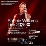 Robbie Williams 23 juni 3 TOP plekken (rij 4 vak 126), Tickets en Kaartjes, Drie personen of meer